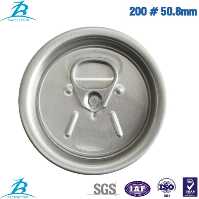 Aluminum Beverage Can Lid Easy Open End 200/202 Rpt