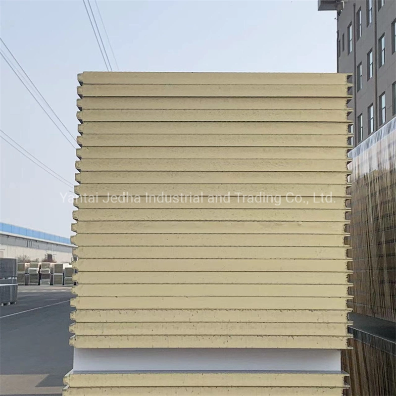 50mm/75mm/100mm/150mm/200mm Construction Insulated Cool Room/Warehouse/Garage Roof Building Material Wall PU/PIR/PUR/Puf/Polyurethane Sandwich Panel