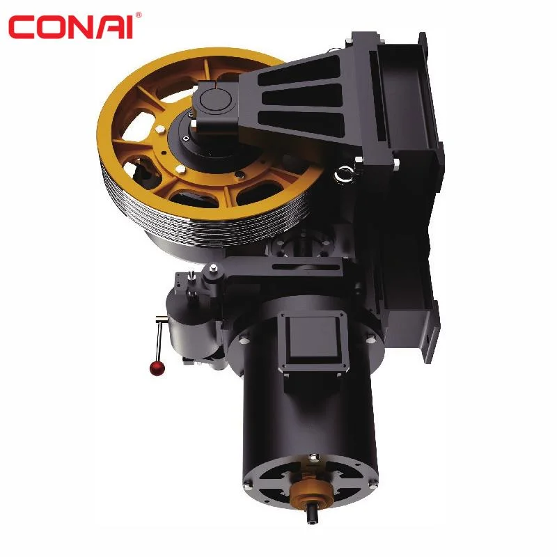 Elevator Parts Three-Phase Asynchronous Motor Elevator Gearless Traction Machine