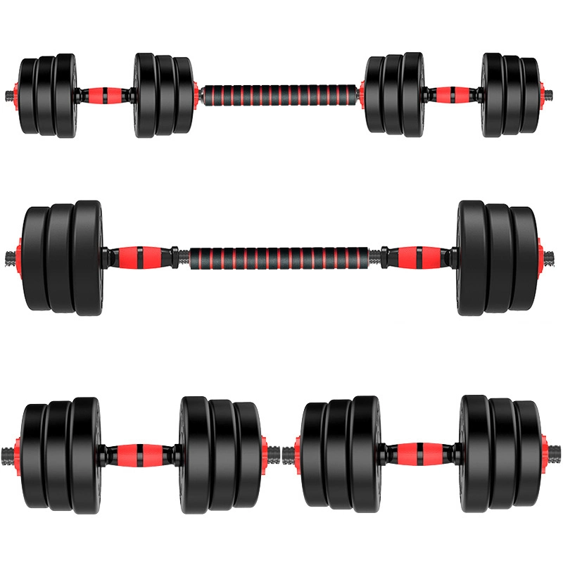 Conjunto de pesas, ajustable Barbell hasta 44lbs peso gimnasio en casa de ejercicios de entrenamiento de equipos de gimnasia Wyz13266