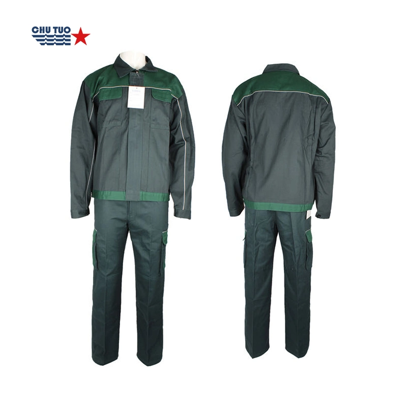 240GSM Cotton Working Protect Body Wear Labour Clothes Workwear Set Work Suit Uniform for Men