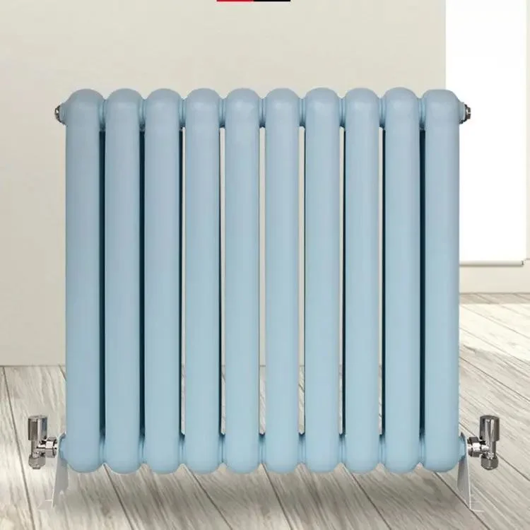 Blue Central Heating Steel Column Radiator Water Heating Pillar Radiator