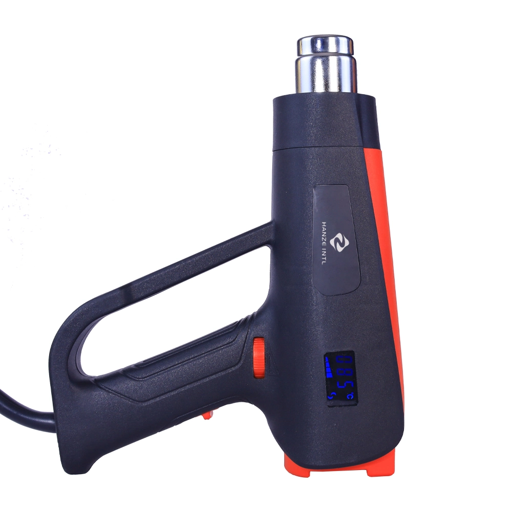 Blue Screen LCD Side Knob Stepless Temperature Adjustment Digital Display Hot Air Gun