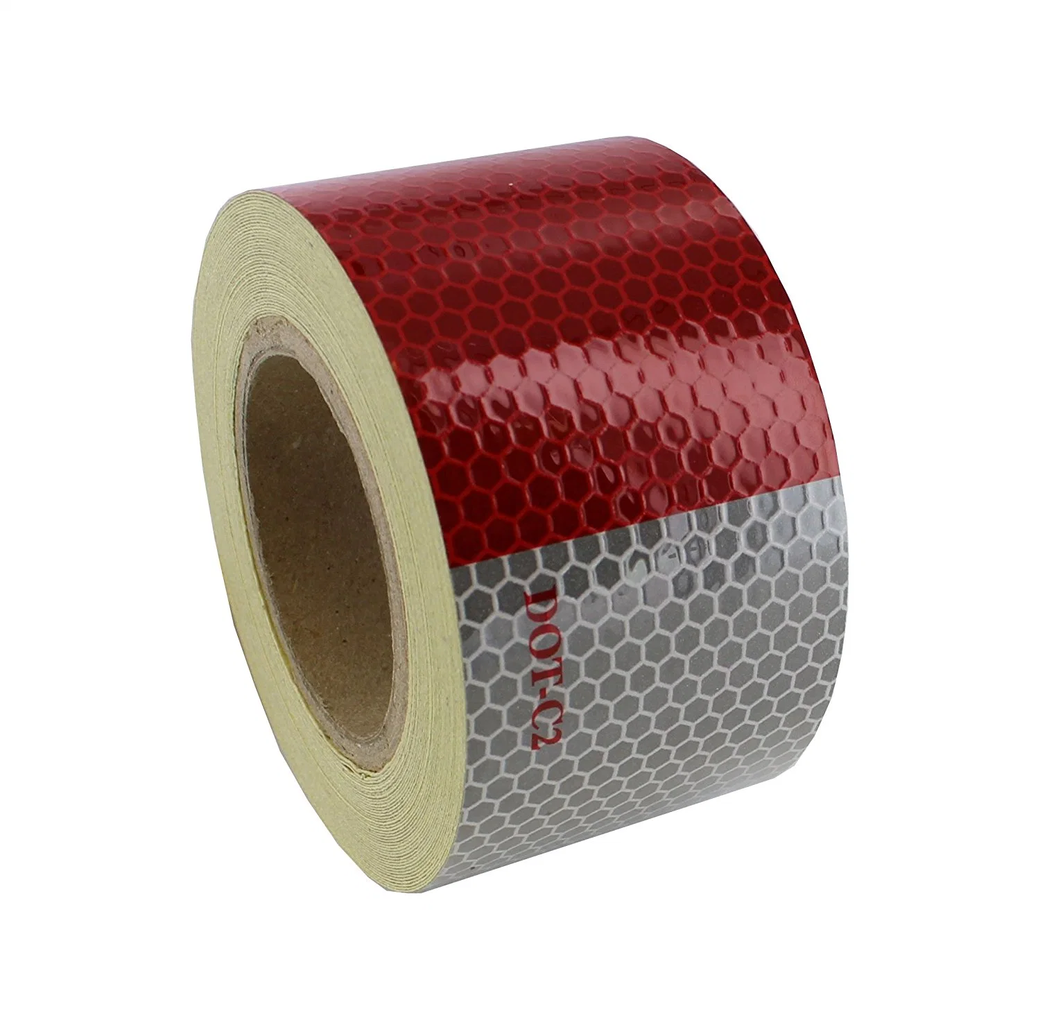 Abn DOT-C2 2" X 30' Trailer Conspicuity DOT Reflective Red/White Tape