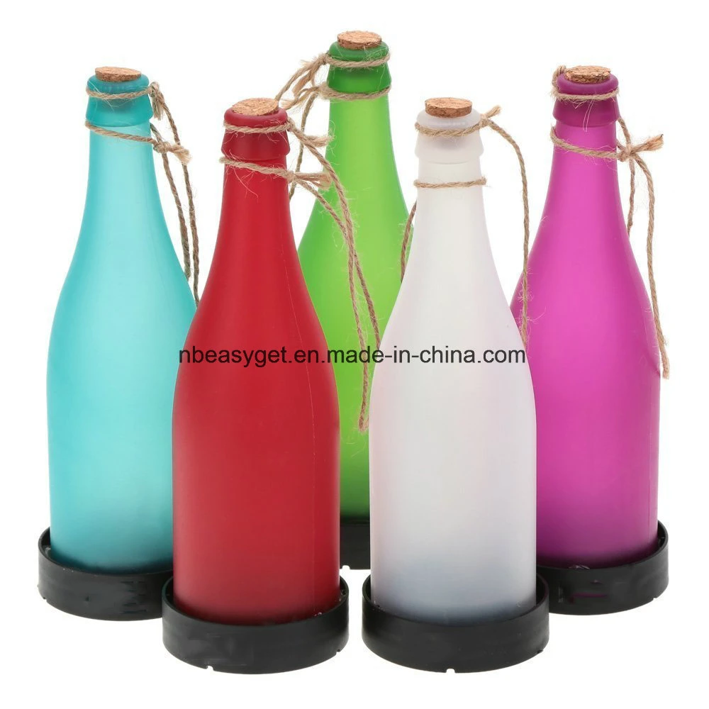 Plastic LED Solar Bottle Lights Wine Bottle Light Garden Hanging Lamp for Party Outdoor Garden Courtyard Patio Esg10130