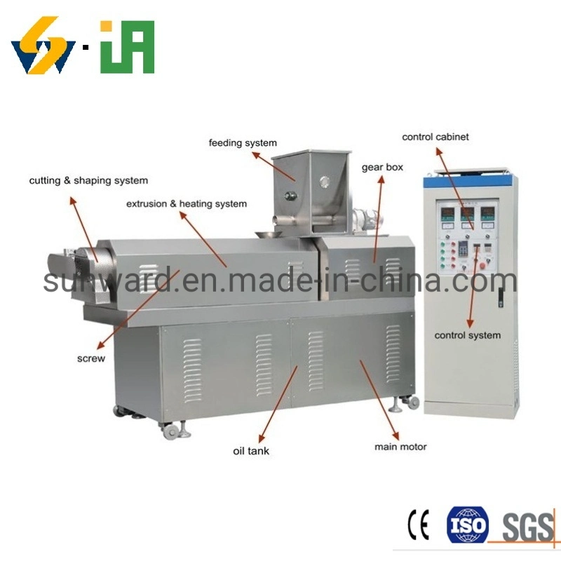 Double-Screw Tilapia Fish Farm Fish Feed Pellets Floating Freshwater Fish Food Plant Extrusion Line Equipment Extruder Dryer and Coating Machine