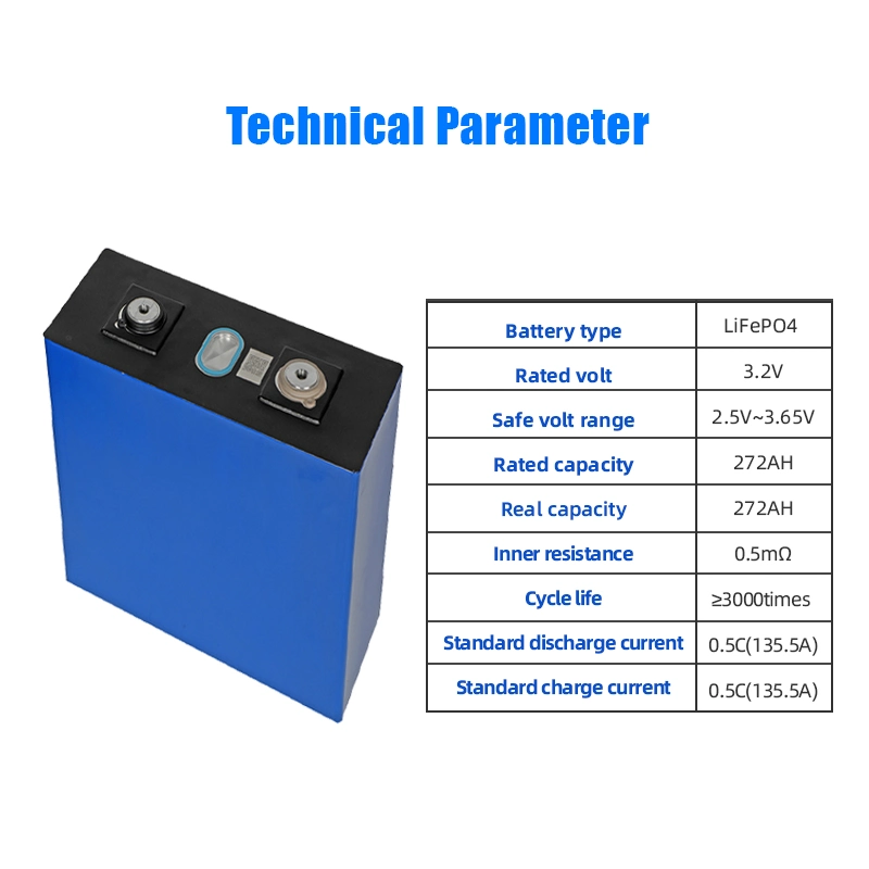 Lishen 272Ah LiFePO 3.2V4 Alta da Bateria Recarregável de Capacidade da célula prismática de energia solar para EV aluguer de carros de golfe