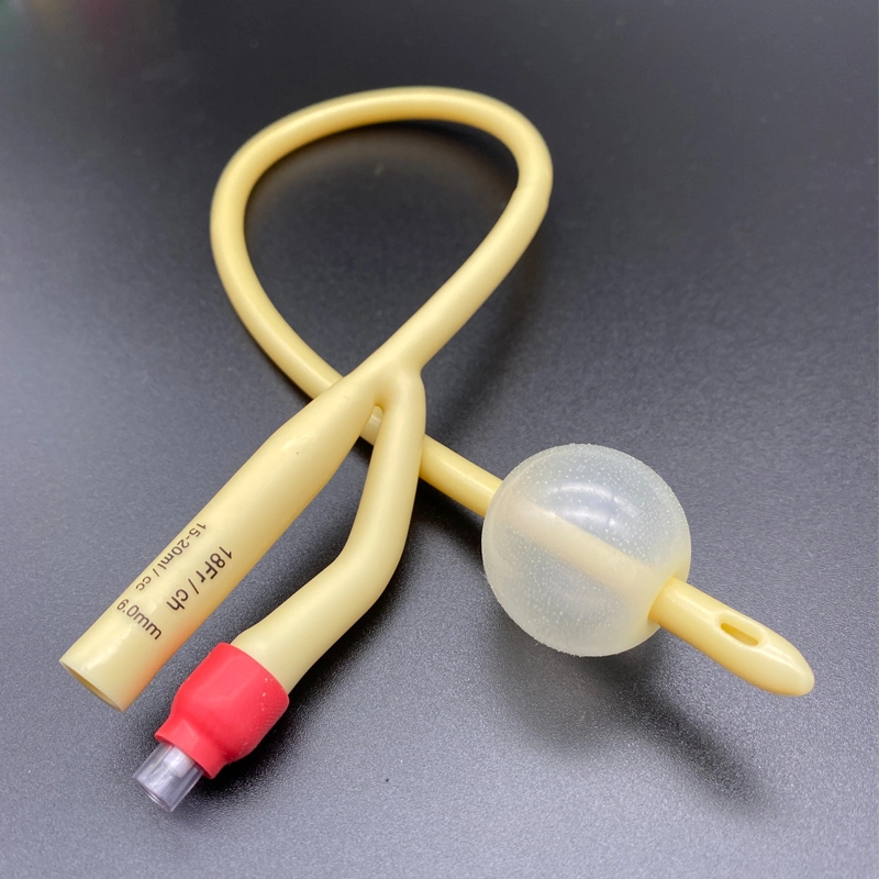 Medical Supply 2 Way Latex Foley Catheters Silicone Coating Hydrophilic Coating