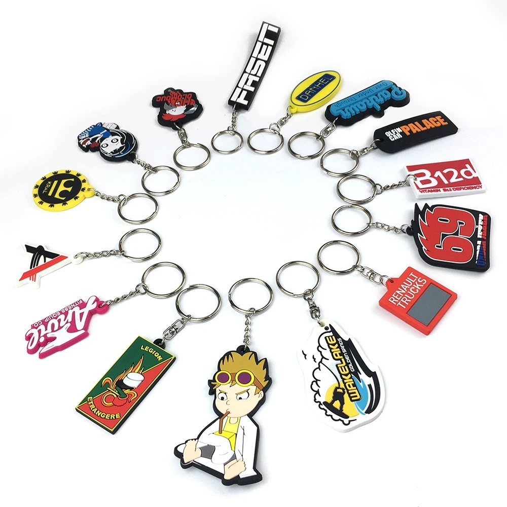 Wholesale Fashion Basketball Soft PVC Designer PVC Key Ring Free Sample