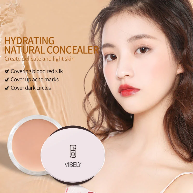 Al por mayor Moisturizing Waterproof Sweat Proof Natural Whitening Acne Concealer Foundation, excluyendo Freight