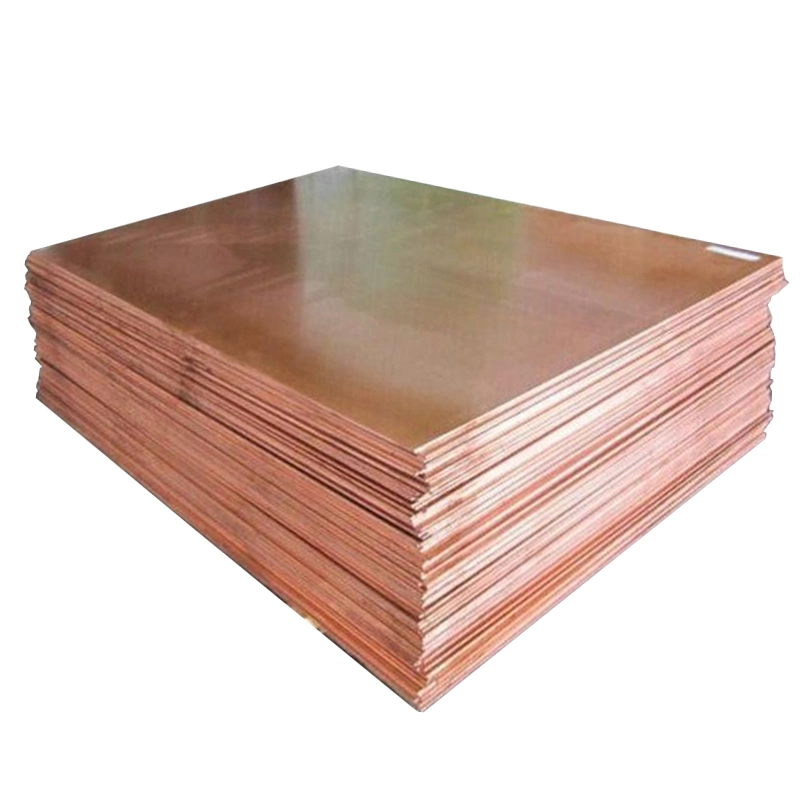 Customized Best H65 H62 H90 H80 Tp1 Cu 99.99% Yellow Red Pure Metal Copper Brass Plate Copper Sheet 1mm 2mm 4mm Thick Copper Sheet