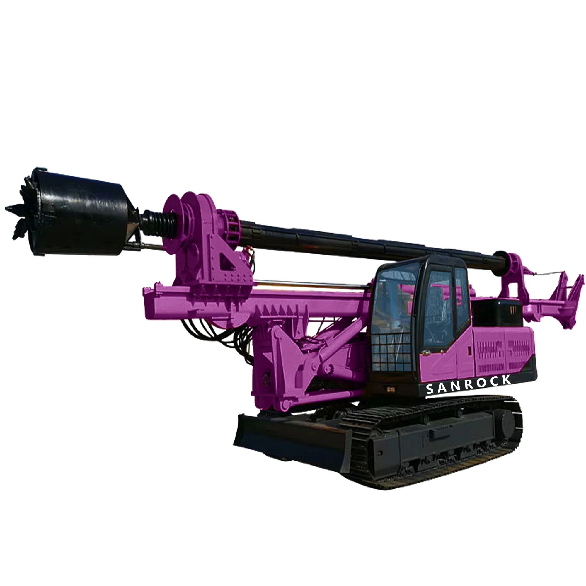 Auger Borehole Rotary Drilling Rig Engineering Construction Hydraulic Rotary Drilling Machine