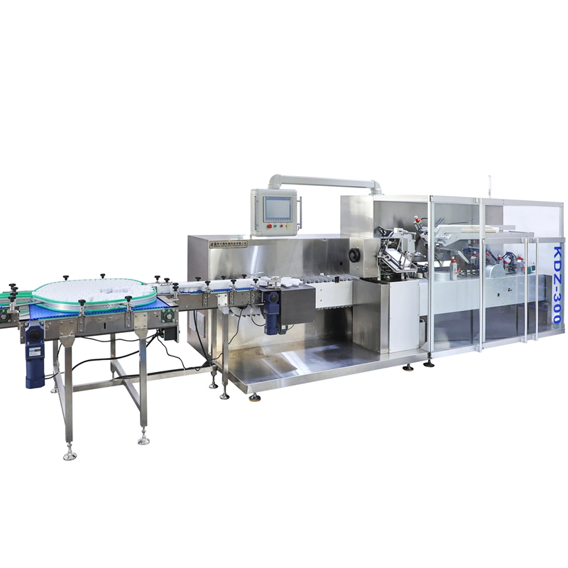 Kdz-300 High Speed Pharmaceutical Ointment Spray Bottle Paper Box Forming Filling Cartoning Packing Packaging Machine