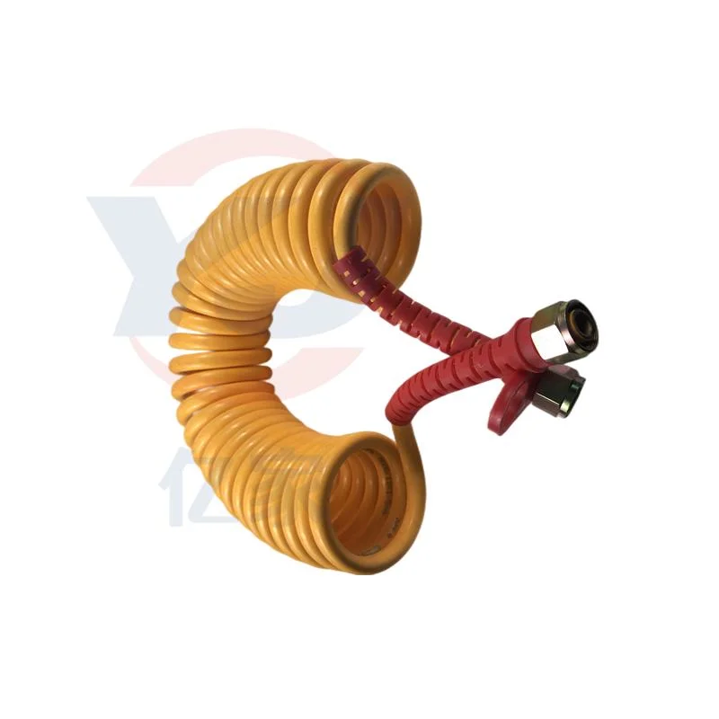 PU Polyurethane Pneumatic Coil Air Spiral Hose Pipe Set