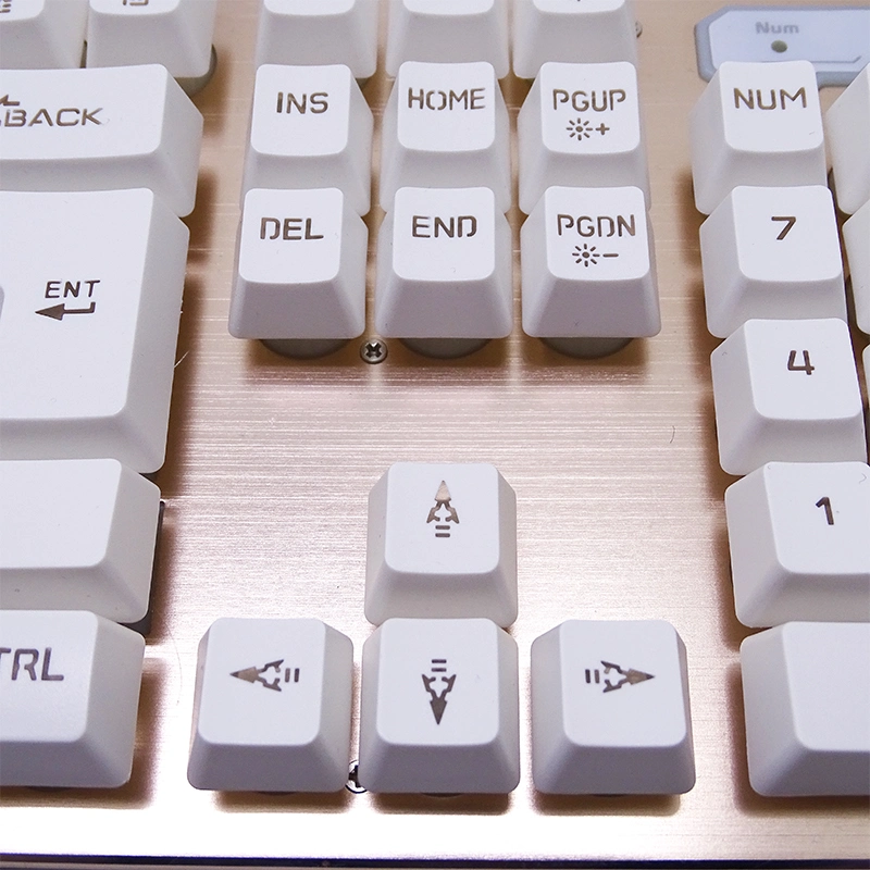 Hochwertige DIY kabelgebundene Ergonomie Mechanische Tastatur mit Hintergrundbeleuchtung