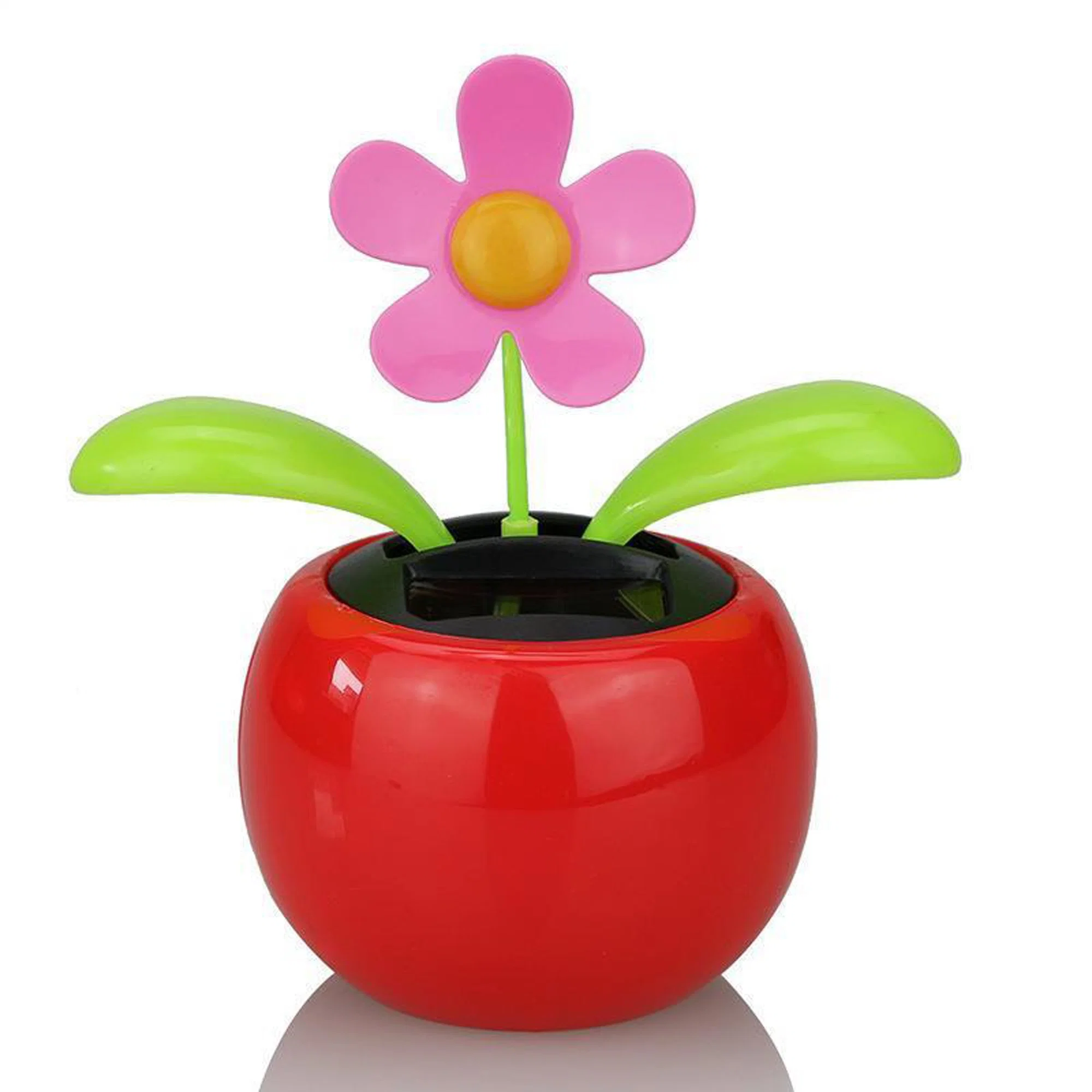 Colorful Pots Decoration Gift No Battery 4 Eco-Friendly Solar Dancing Flowers