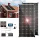 Solarparts 100W 18V Solar Panel with Aluminum Frame for House Home Industrial off Grid System with Controller