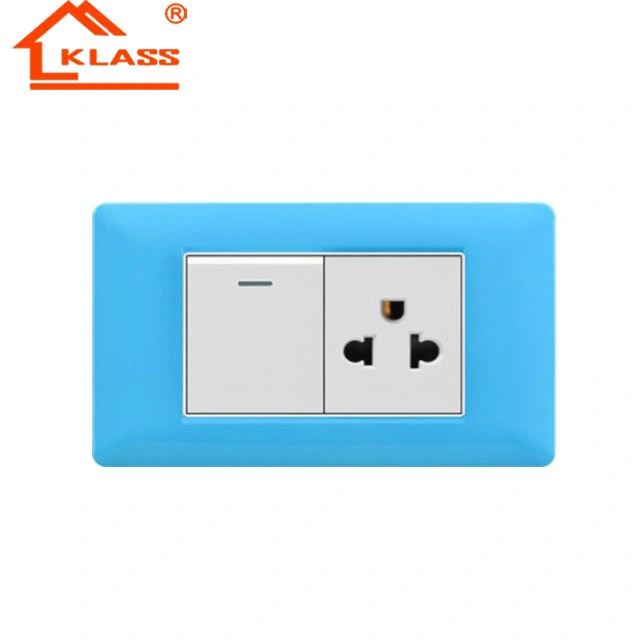 Electric Schuko Socket with 2gang Switch