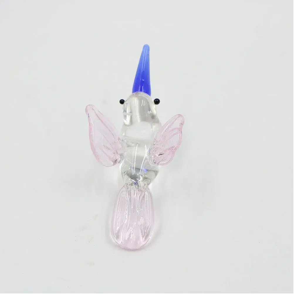 Fábrica de atacado Venda Pink Miniatura artesanal Murano Lampwork Glass Bird Artesanato