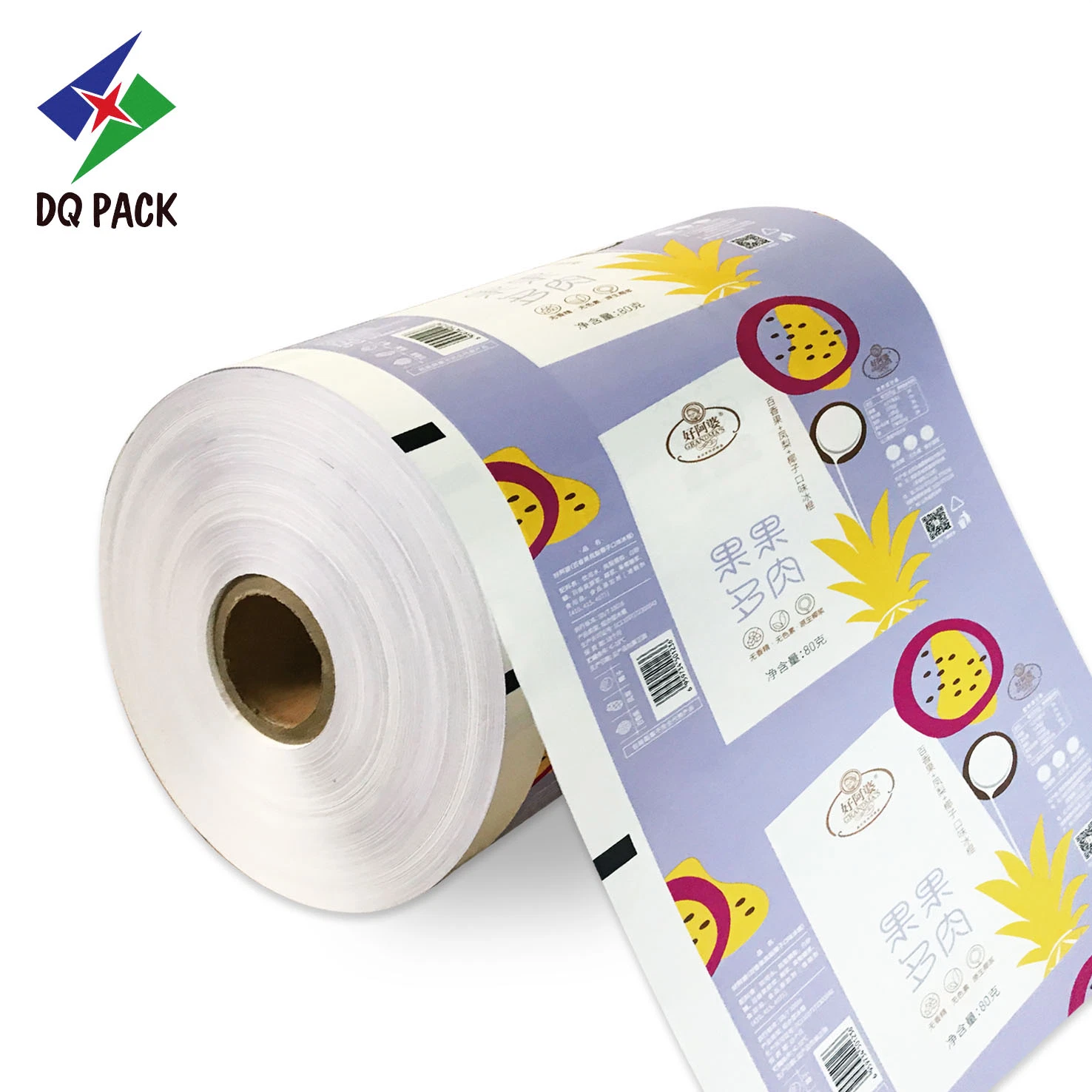 Dq Pack Sugar Plastic Film Candy Film Aluminum Foil Roll Stock Packaging Film