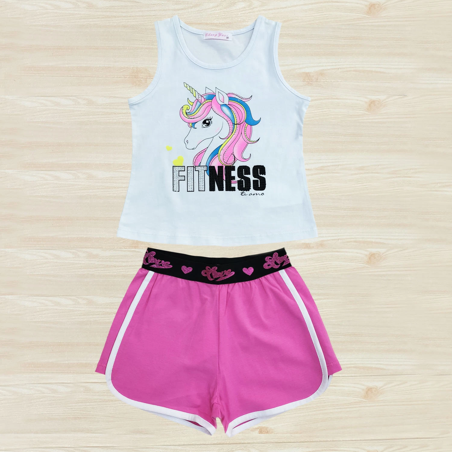 China Sale Wholesale/Supplier Price 2022 Children's Colorful Pony Pattern Vest Hot Sale Children's Clothing