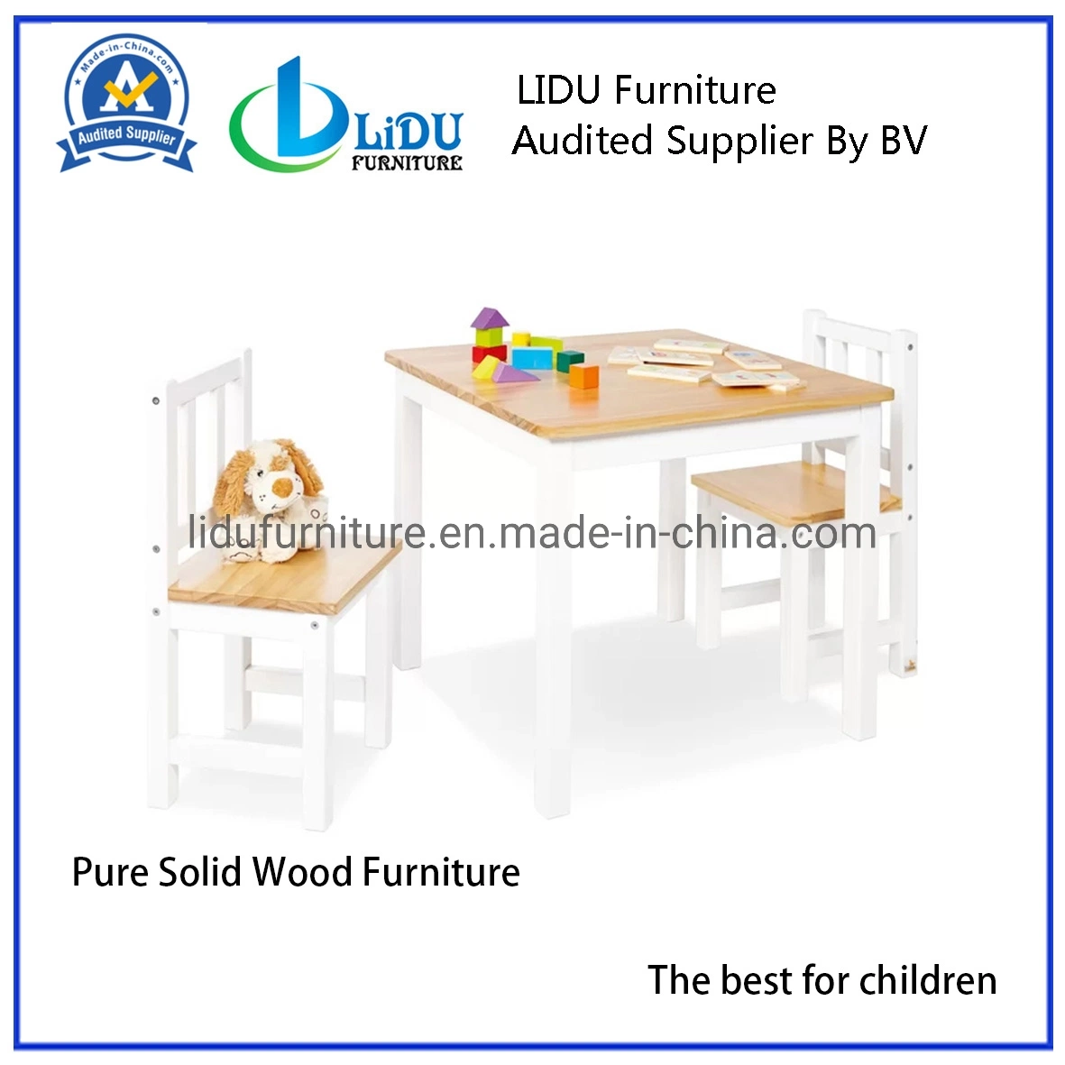 Kids Play Table with Chair/Wooden Preschool Chair/Study Table and Chairs/Table for Kids/Activity Table for Playroom