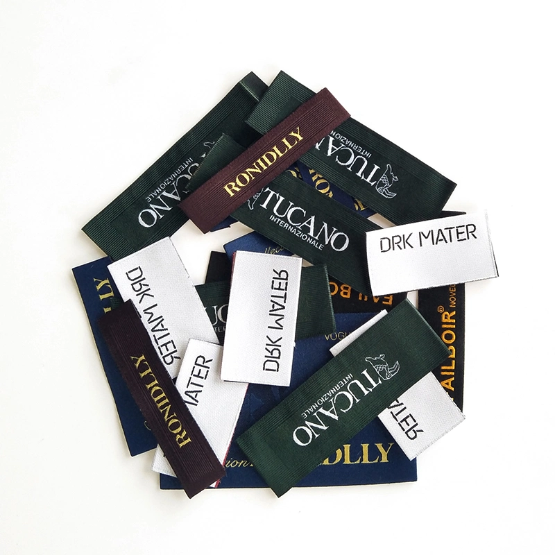 High Density Professional Custom Woven Label for Clothing/Shoes/Bags in Guangzhou