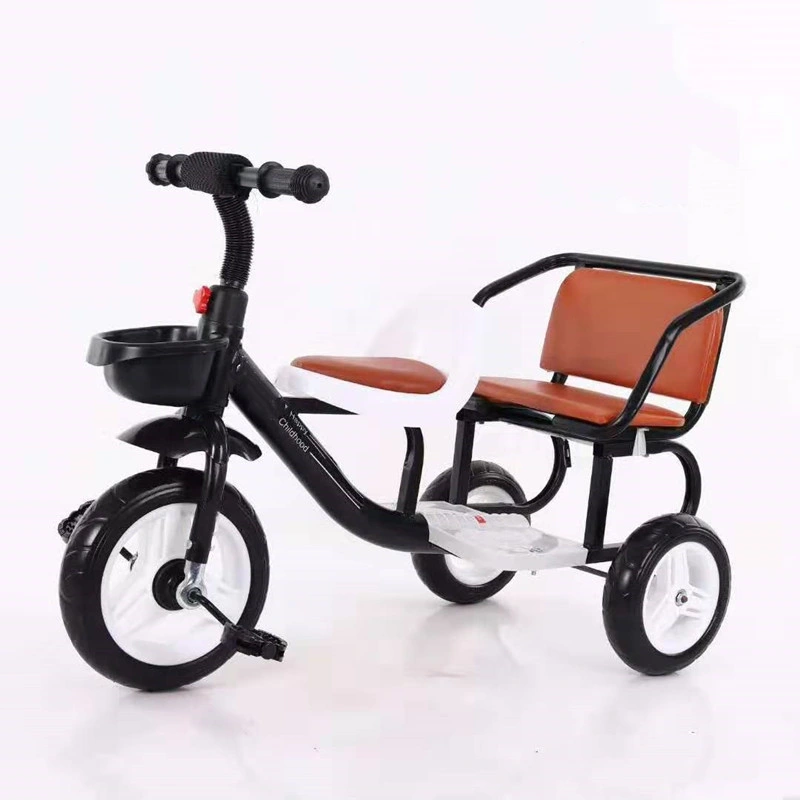 Children Toys Twins Baby Push Tricycles Double Seats Kids Tricycle Child Tricycle Seat Bike