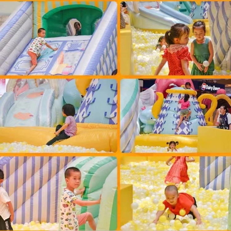 Commercial Kids Inflatable Amusement Park PVC Jumping Inflatable Water Amusement Park Games Theme Land Park