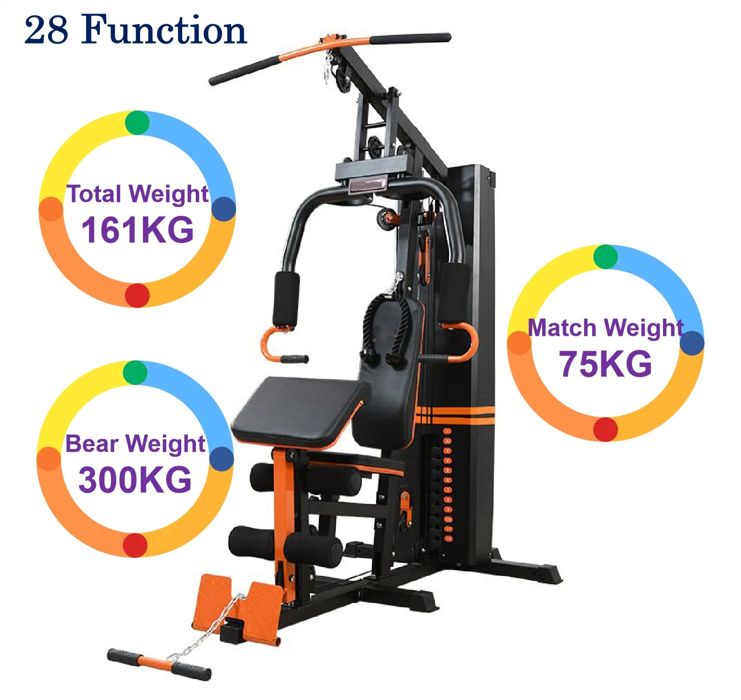 Custom Single 1 Station System Multifunctional 75kg Equipment Home Gym Mutli Function Station