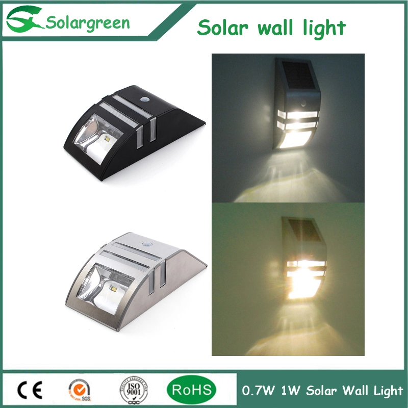 Todo-en-uno de pared Solar LED 1W/Luz de estacionamiento, facilidad de uso