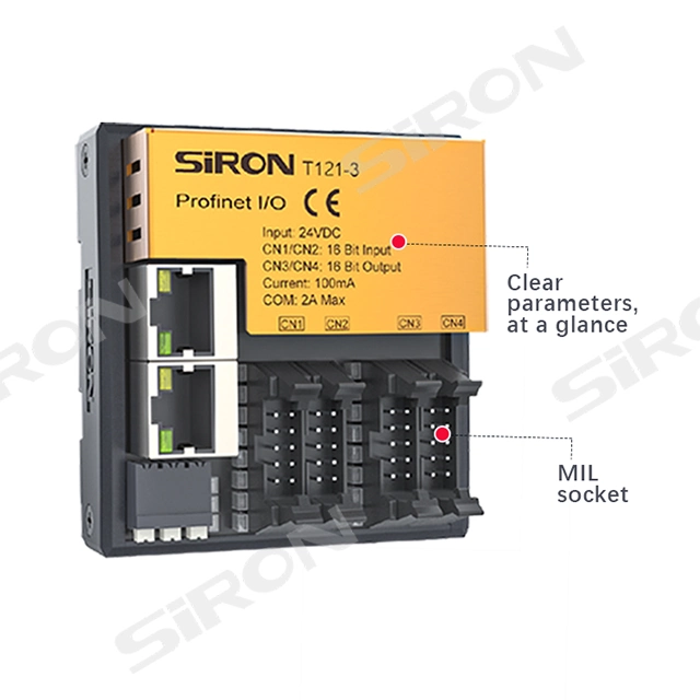 Siron T121 Series Digital/Analog Inputs and Outputs 8/16/32 Channels Profinet Bus Couple Bus Io Module