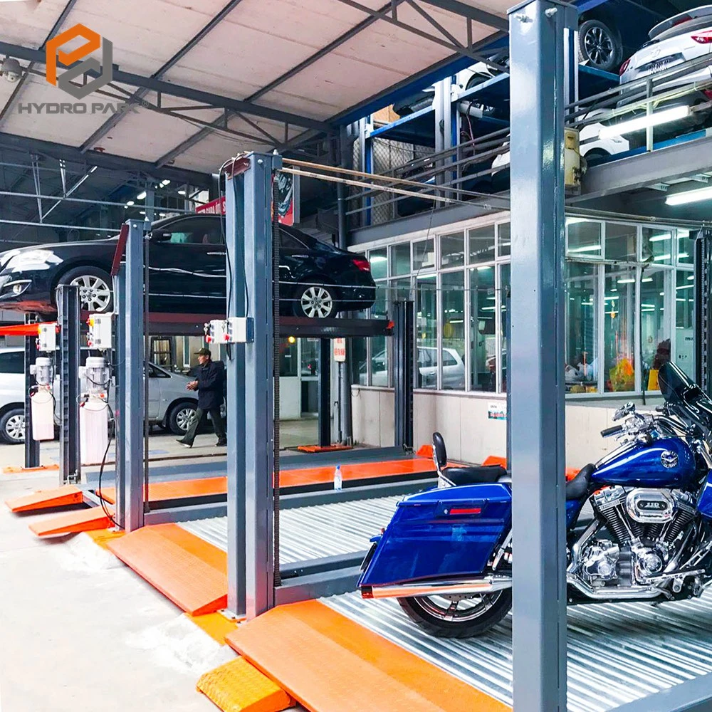 Hydraulic 4 Post Car Parking Lift Car Garage Equipment