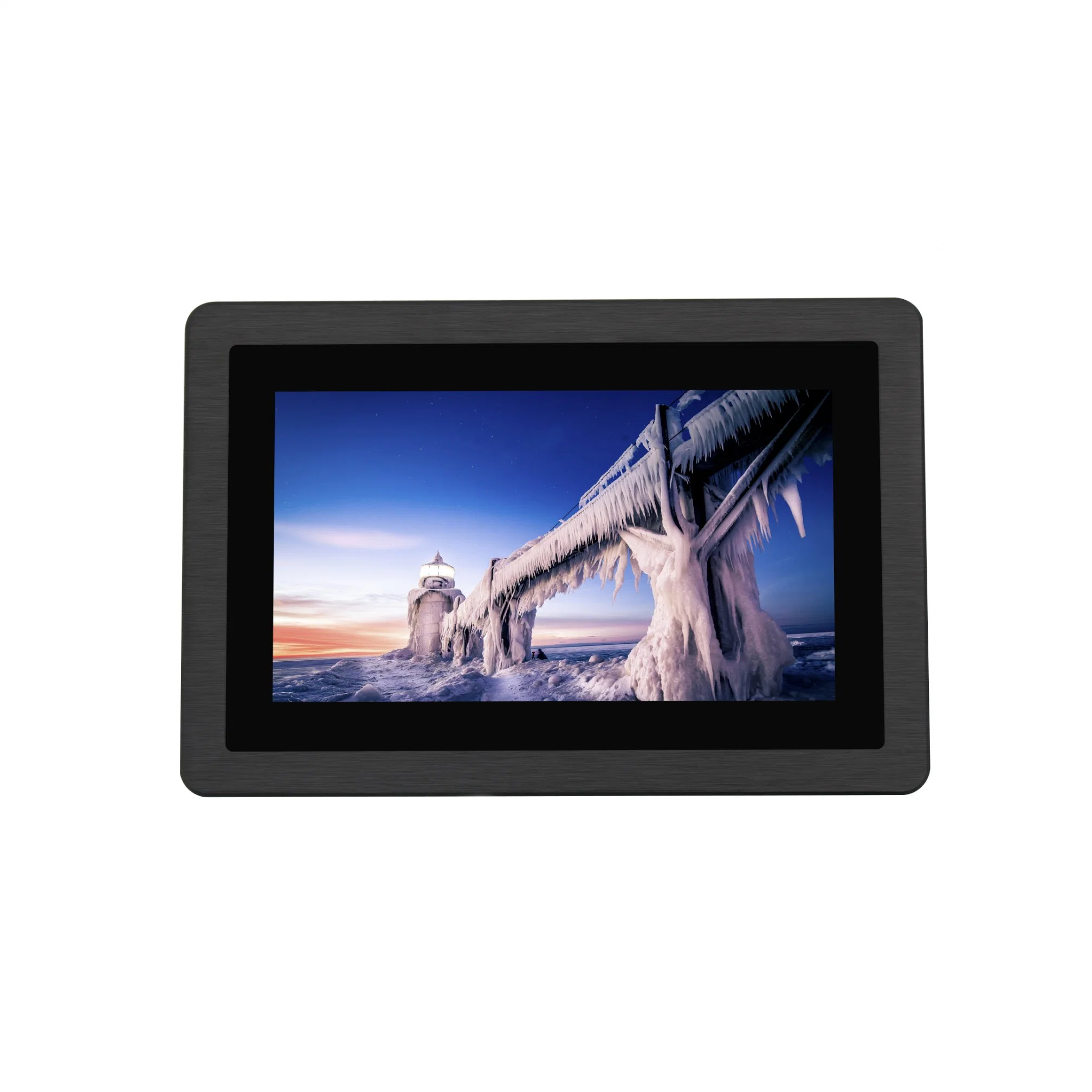 Wide Temperature -20~60 Degree High Brightness 1000CD/M2 Outdoor IP67 Dustproof and Waterproof Industrial Capacitive Touch Screen All-in-One LCD Monitor