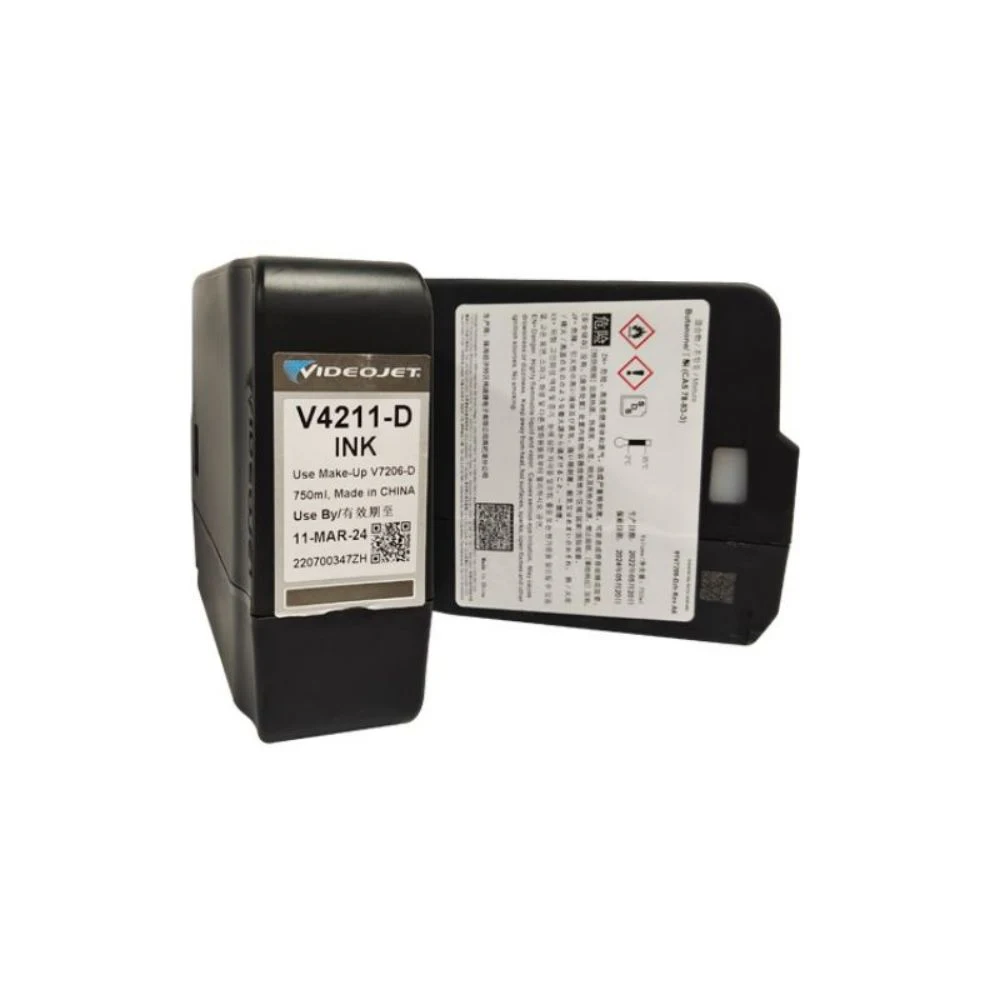 Tinta VideoJet V411-D V706-D serie 1000 con certificación MSDS