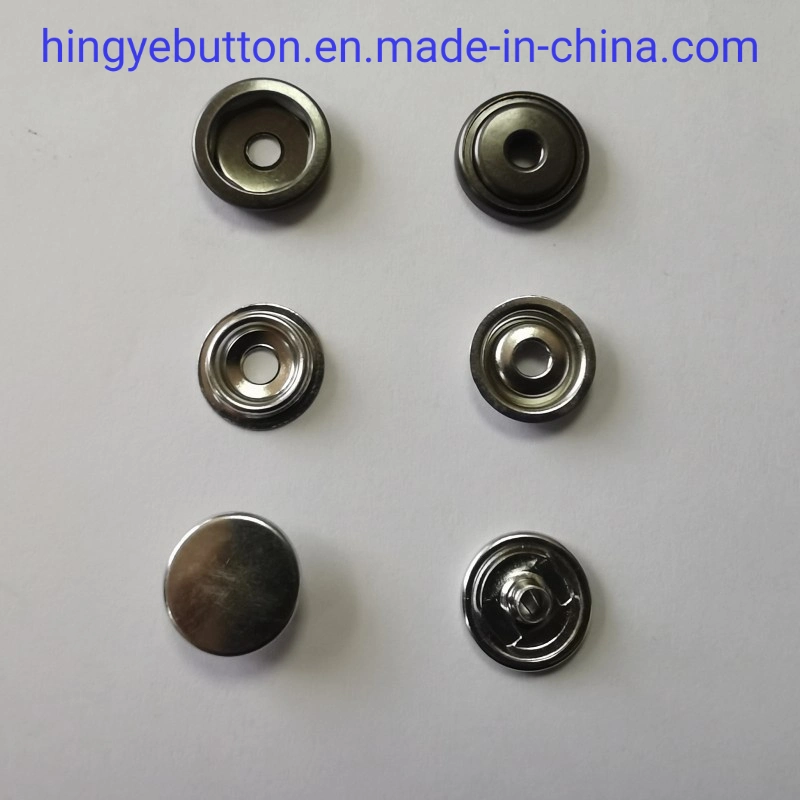 Metal Button Thinner Version Brass Metal Spring Popper Fastener Studs Snap Button for Garment Accessories