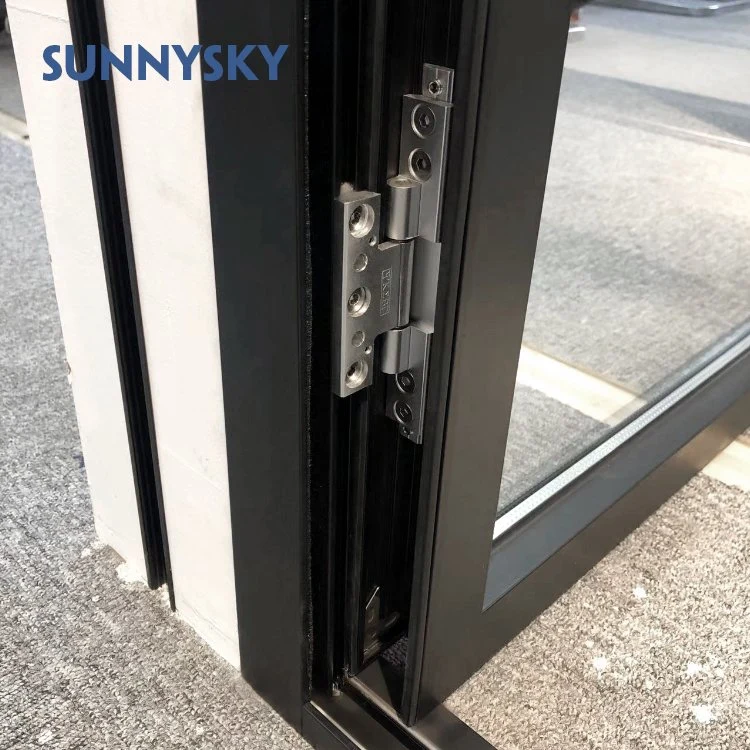 Aluminum Side Bi Folding Security Door with Insulated