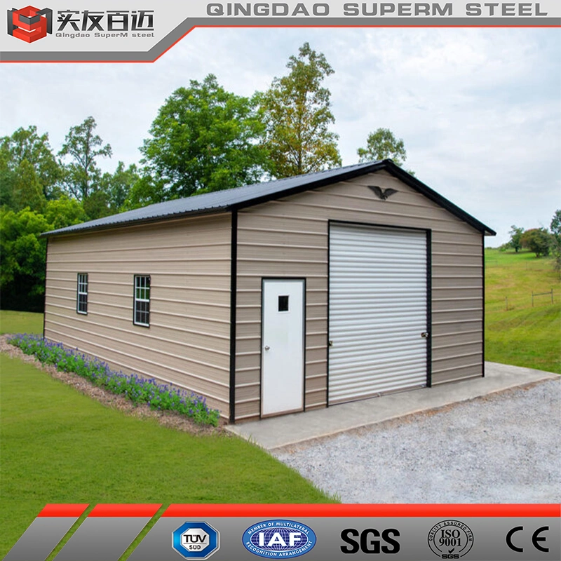 China Cheap Construction Material Prefab Steel Structure Warehouse Garage