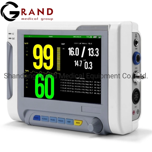 Medical Device 7" Portable Vital Sign Bedside Multi-Parameter Patient Montior