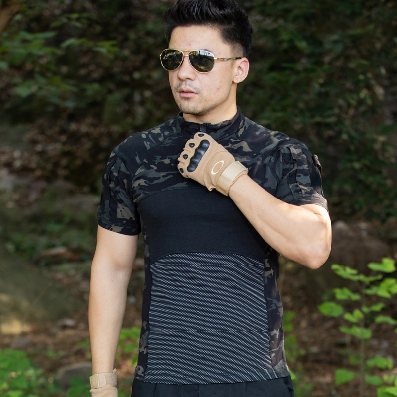 Tactical Camouflage Short Sleeve Combat Shirt Frog Suit Man Summer Soft and Breathable Short Sleeve Frog Shirt Clothes