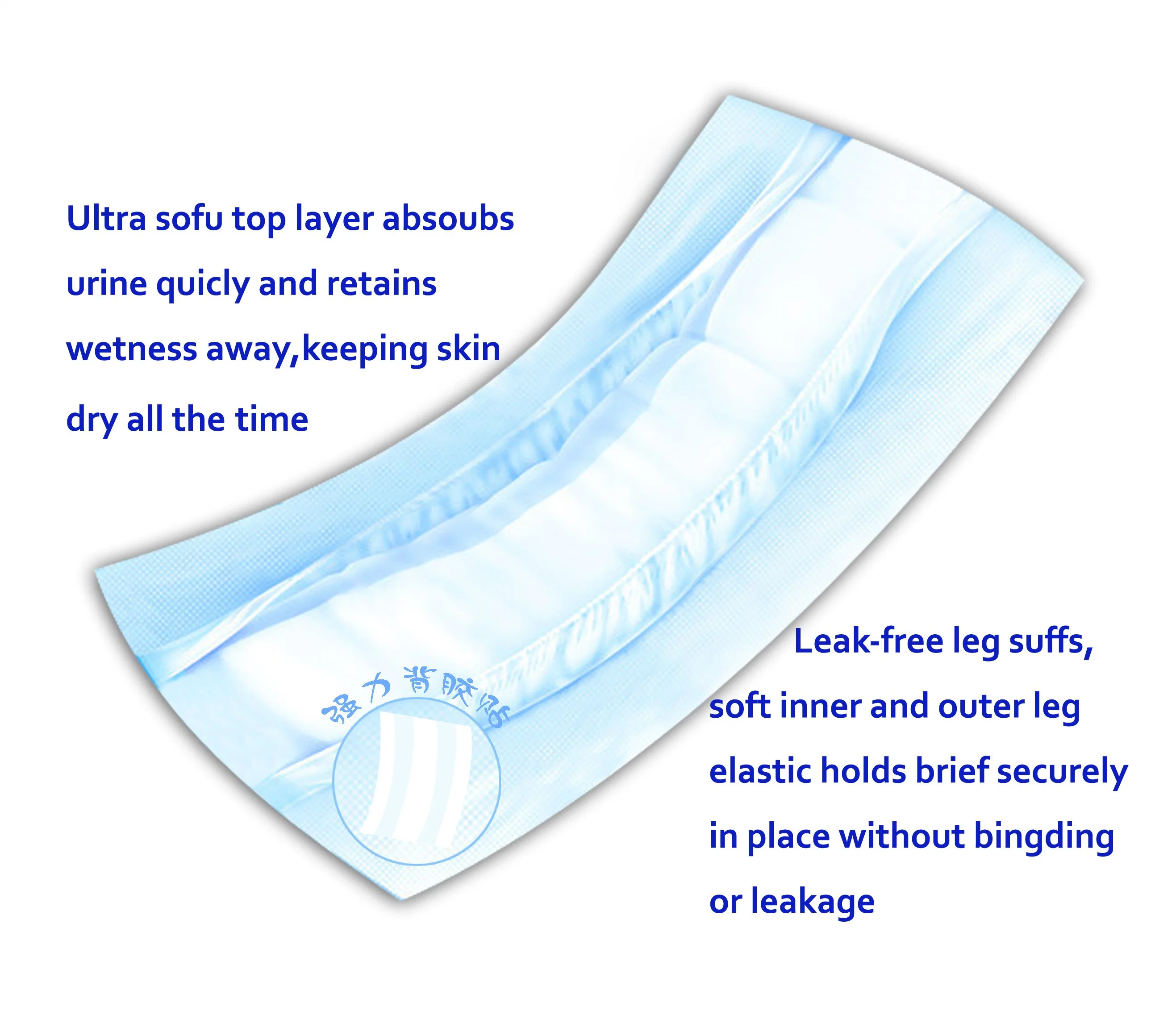 Absorbent Disposable Leak Proof Inner Pads Super Absorbent Diaper Insert Pad