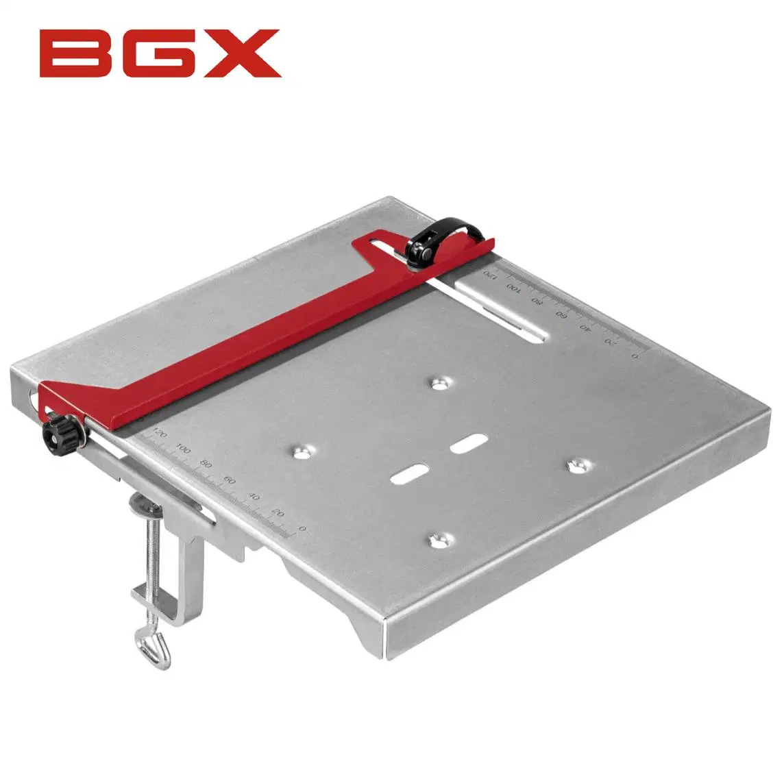 BGX Adjustable parallel stop with millimeter scale Curve saw workbench