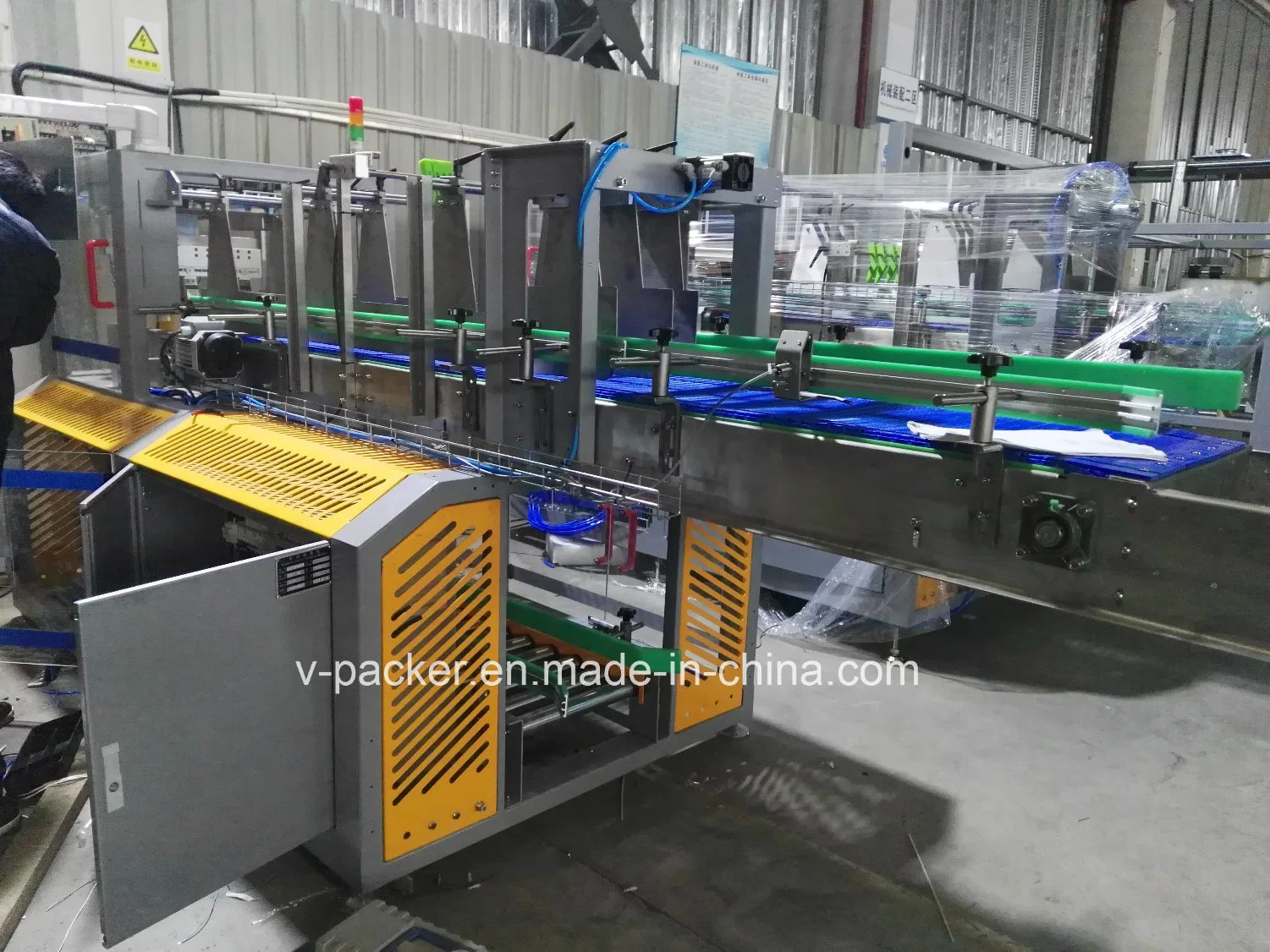 Automatic Flat Bottles Box Filling Machine for Cold Drinks Packing