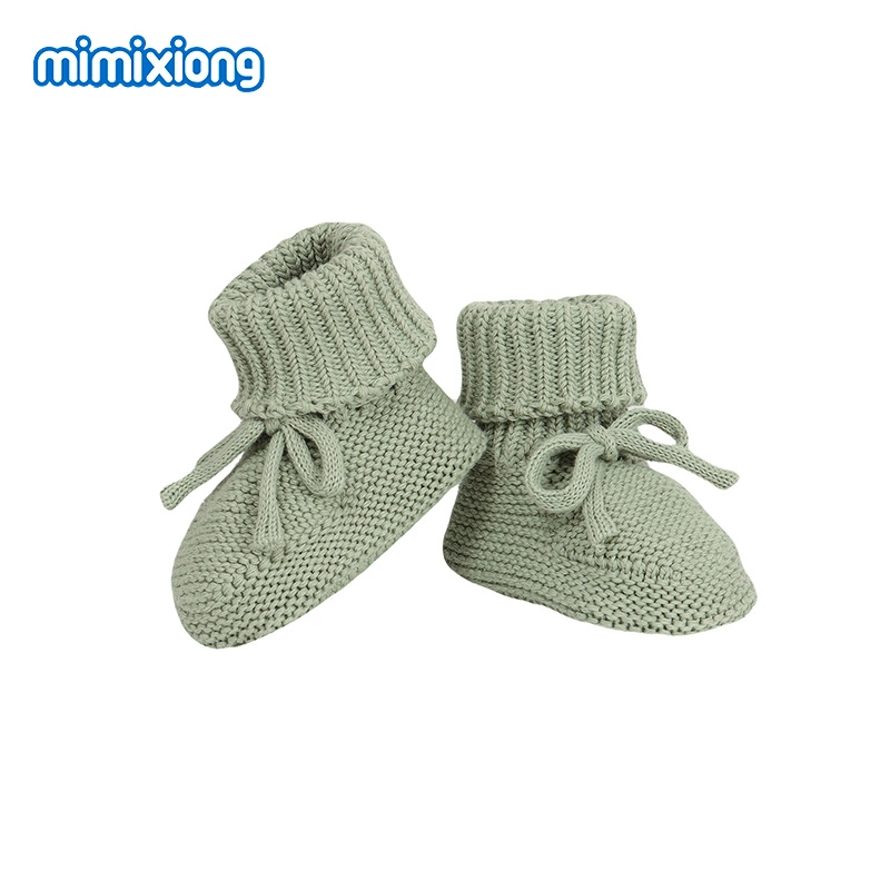 Mimixiong Hot Sale Soft Pure Cotton Newborn Infant Baby Socks Shoes for Boys Girls