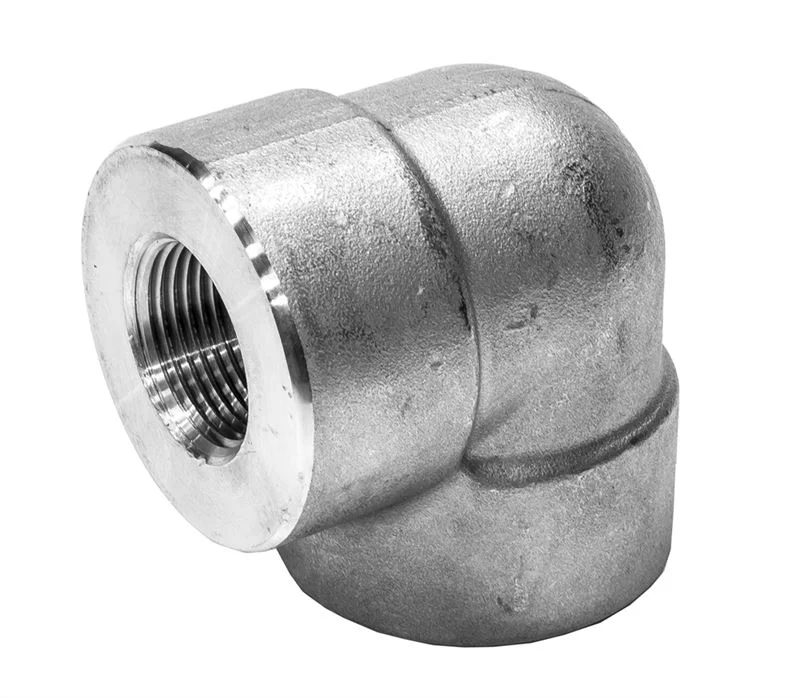 Plumbing Materials Stainless Steel Threaded Sanitary Pipe Fittings Union 90&deg; Elbow for Water Supply