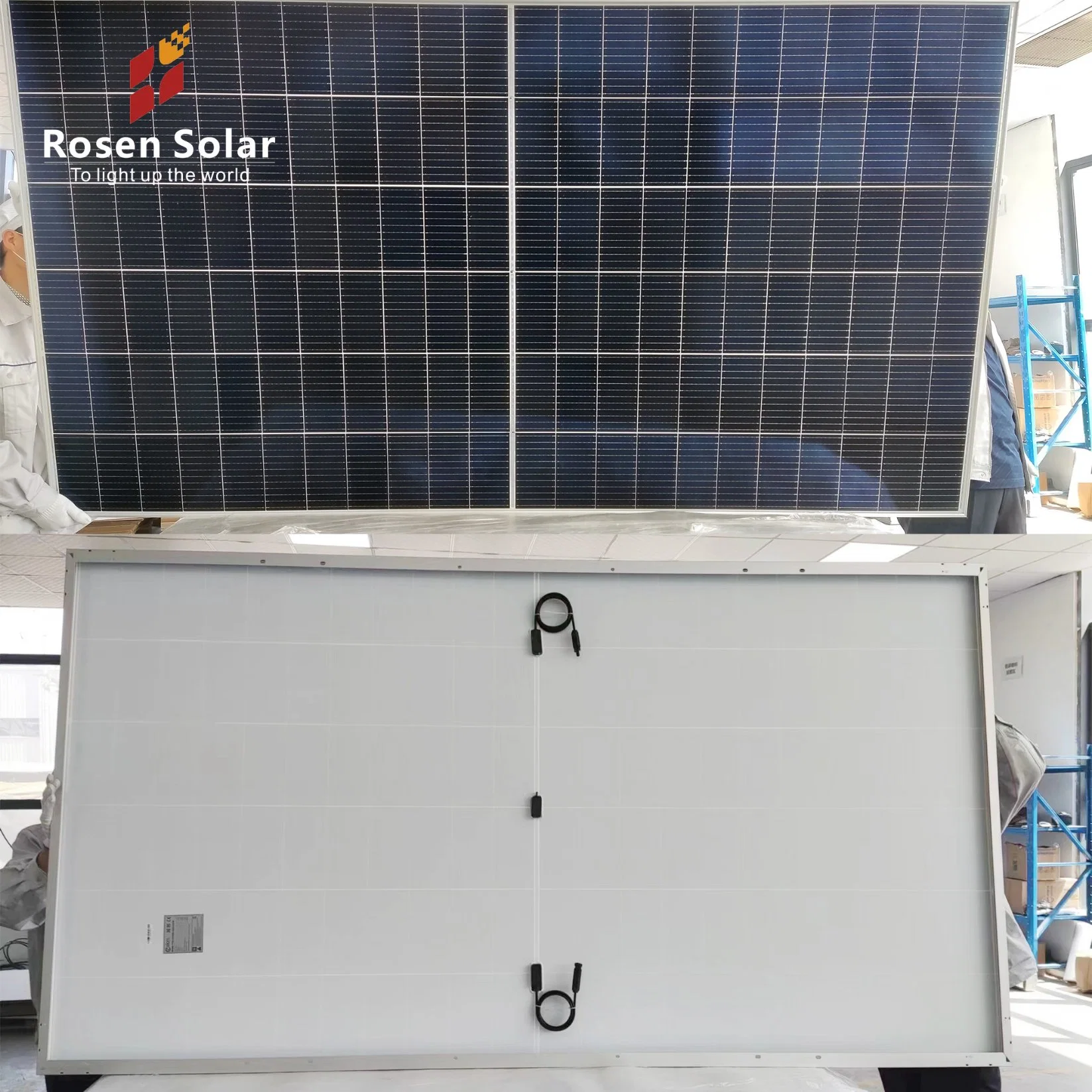 Panel Solar techo 700W 800W 1000W Mono de paneles solares para MW Proyecto Solar