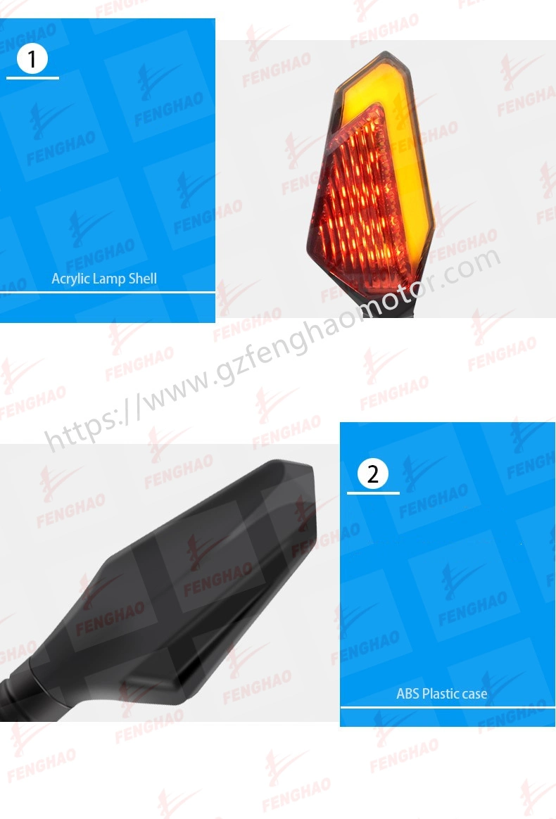 Populares las mejores piezas de motos de luz LED de señal de la luz de giro FH001