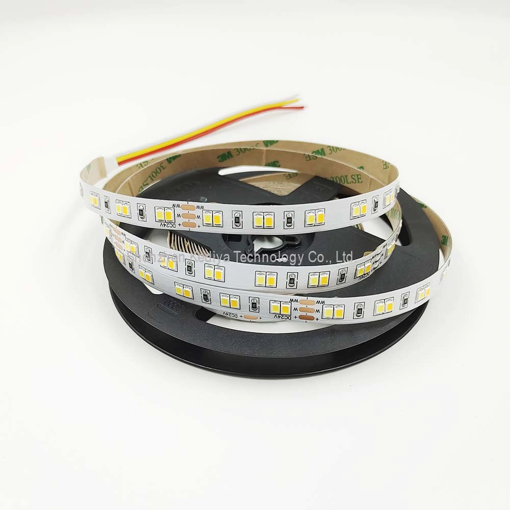 SMD2835 120LED/M Dual White CCT LED Strip Light Warm White Nature White 1800-6500K LED Tape