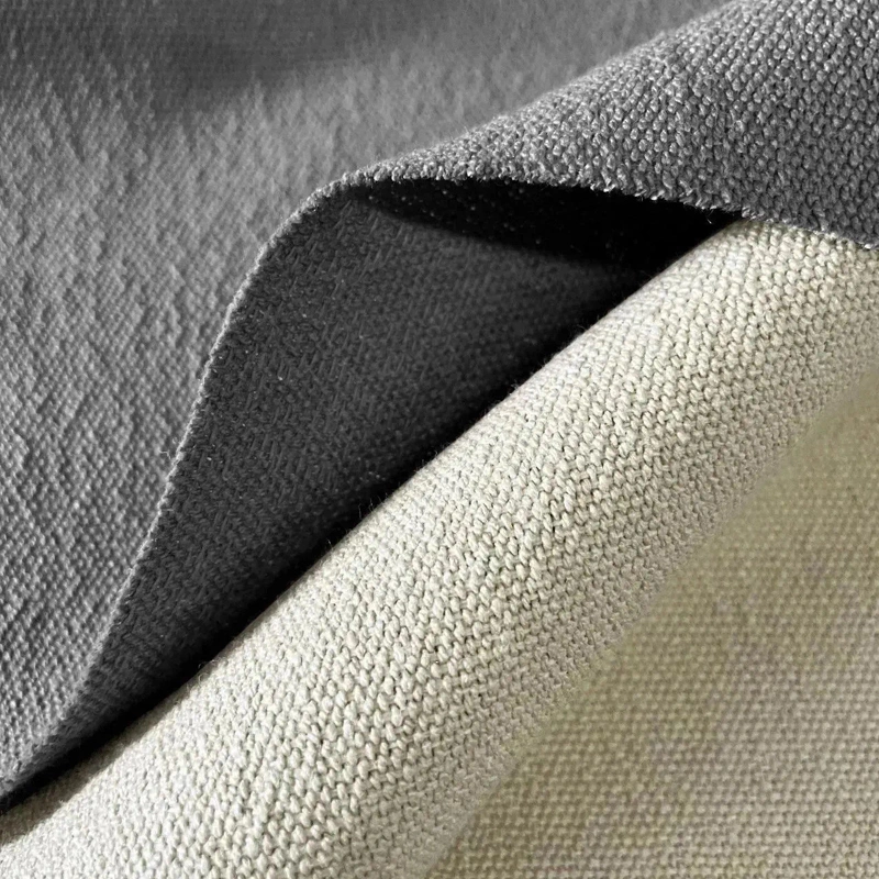 Various Colors White Polyester Textile Cotton Sofa Fabric for Home Furniture Upholstery