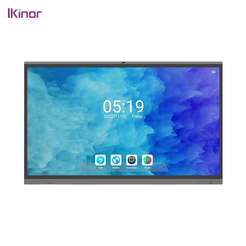 Dual System Interactive Smart Board Android 13 Flat Panel LCD Capacitive Touch Screen Monitor with VGA